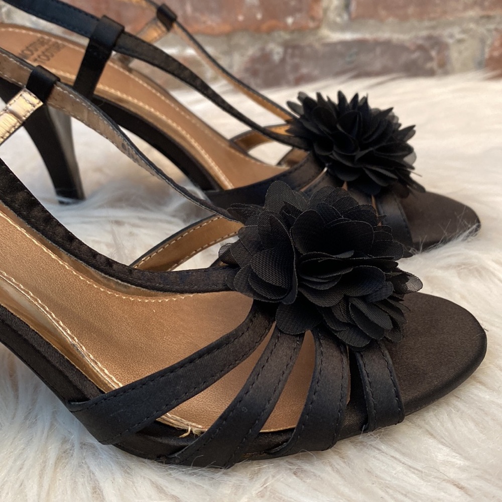 Mootsies Tootsies Black Strappy Slingback Heels, Size 6.5M - Picture 11 of 17